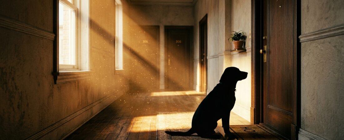 O Ritual da Maçaneta: Por que seu cachorro fica te esperando na porta?