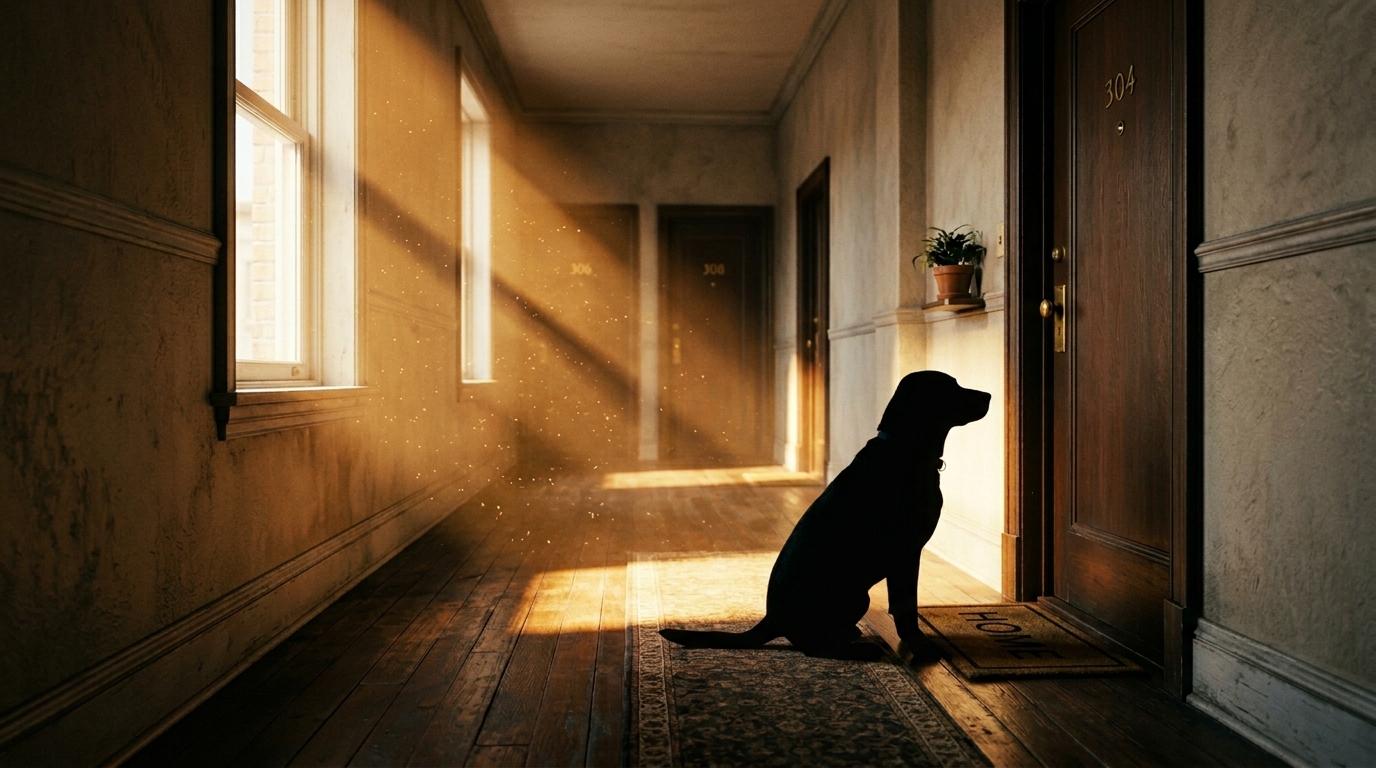 O Ritual da Maçaneta: Por que seu cachorro fica te esperando na porta?