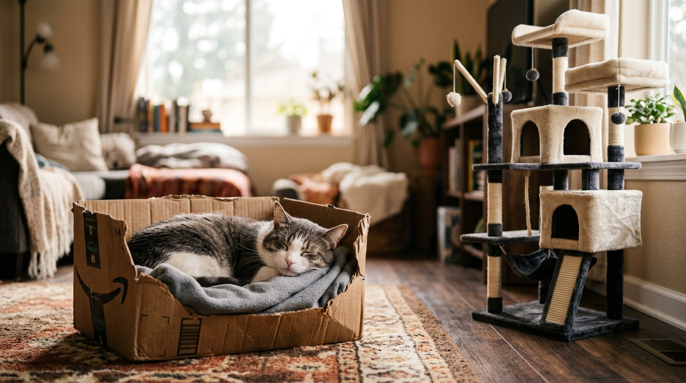 Por que os gatos gostam de caixas? O mistério da embalagem revelado