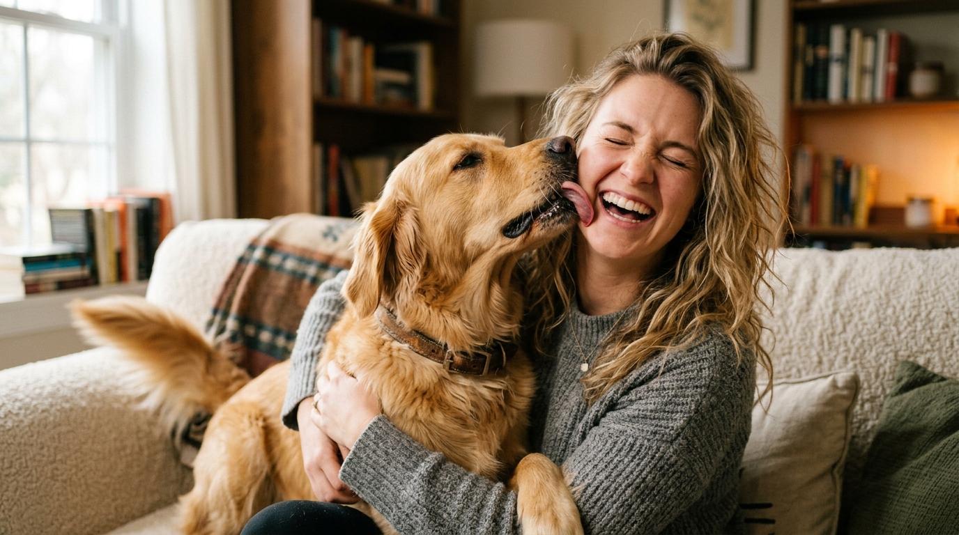Por que cachorro lambe o dono? Entenda os motivos por trás desse gesto de carinho